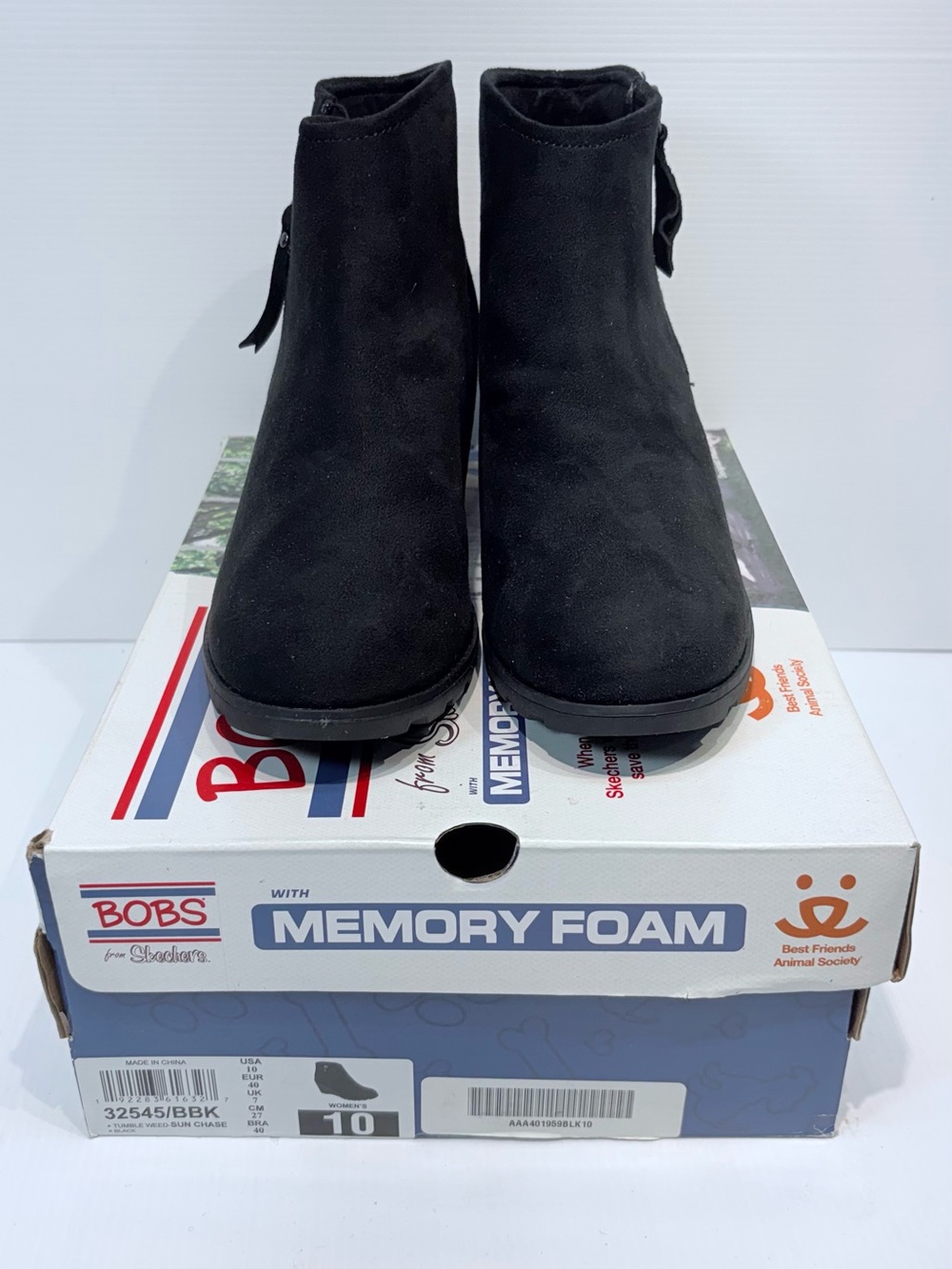 SKETCHERS BOBS Tumble Weed - Sun Chase Wedge Bootie - Women's Size 10 (40 EU)
